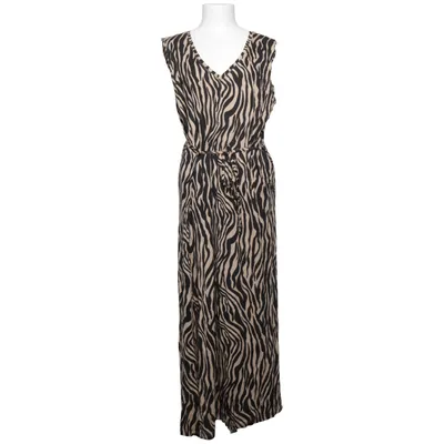 Långklänning (Beige, Svart) från Flash Woman Modal, Ekologisk bomull