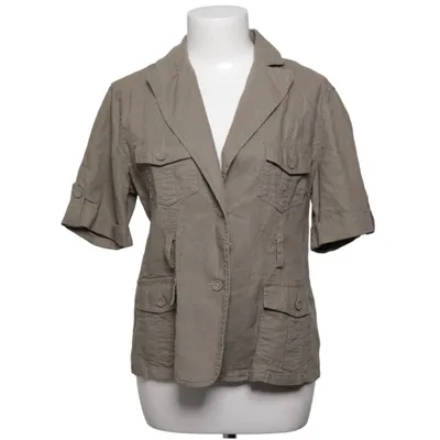 Safarijacke (Beige) von B.Young Baumwolle, Leinen
