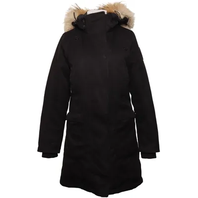 Vinterfrakke (Sort) fra Nobis Dun, Pels, Nylon, Polyester