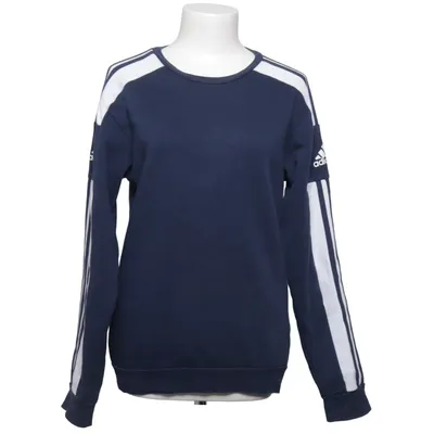 Collegetröja (Blå, Vit) från Adidas Bomull, Återvunnen polyester