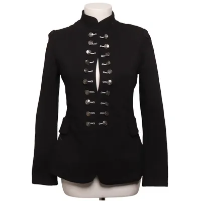 Blazer (Noir) de Voyelles Coton, Élasthane