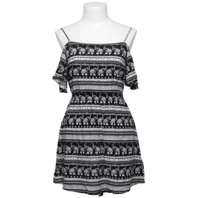 Robe (H&M x Coachella, storlek XS / S, off-shoulder, rynk, spaghetti strap, romantisk, boho, bohemisk, hippie, psykedelisk, indisk, paisley, elefanter, elephants, festival, rave, 90s, grunge, rock, indie, whimsigoth, goth, alternativ, höst, college, academia, dark academia) de H&M Coachella Viscose