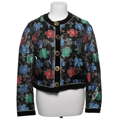 Blazer (Noir, Multicolore) de Hardob Acétate, Fibre métallique