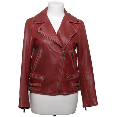 Bikerjakke (Rød) fra Zara Woman Læder, Polyester