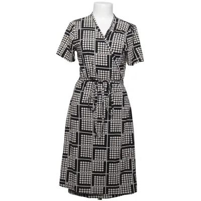 Omlottklänning (Svart, Vit) från Nanso Bomull, Elastan, Modal