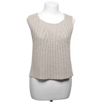 Pull sans manches (Beige) de Hopsack