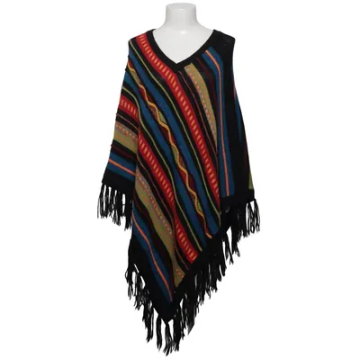 Poncho (Svart, Flerfärgad) från Baby Alpaca