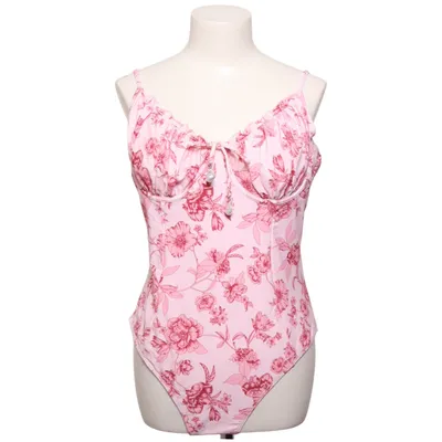Maillot de bain une pièce (Rose) de Cupshe Élasthane, Polyamide, Polyester