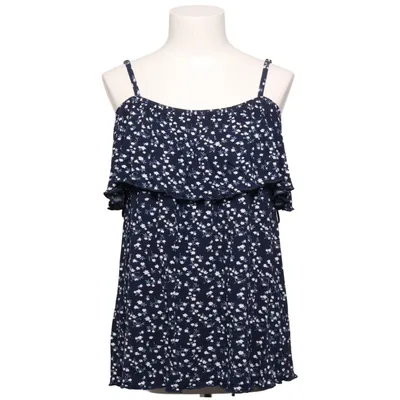 Top (Blue, White) from MyWear Woman Elastane, Viscose