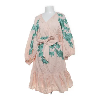 Wickelkleid (Pink, Grün) von ASOS Edition Baumwolle, Viskose