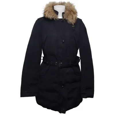 Parka (Blau) von Blauer Baumwolle, Daune, Feder, Polyamid