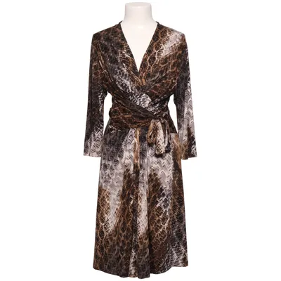 Dress (Brown, Gray, Black) from Ilse Jacobsen Hornbæk Elastane, Polyester