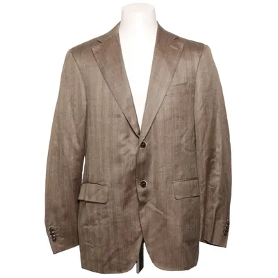 Kavaj (Beige) från Canali Kupro, Linne, Silke, Ull