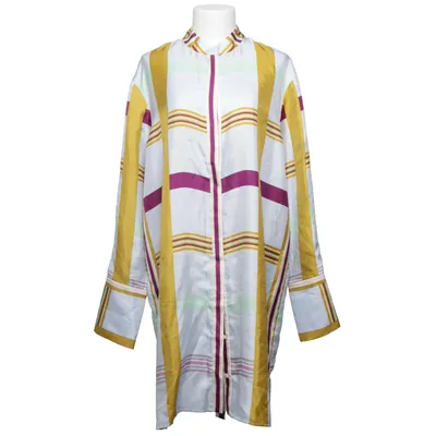 Robe (Bleu, Multicolore) de Diane von Furstenberg Soie