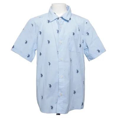 Kortærmet skjorte (Blå) fra U.S. Polo Assn. Bomuld, Polyester