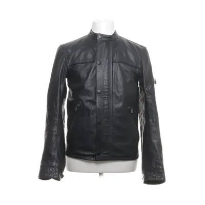 Leather jacket (Black) from Belstaff Leather, Viscose
