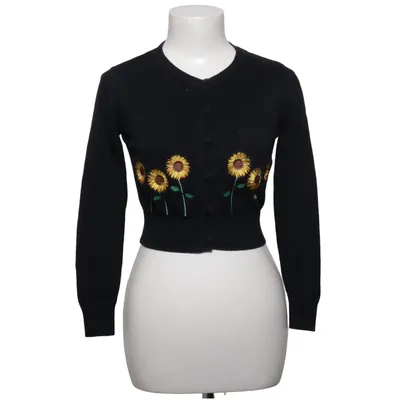 Cardigan (Zwart, Geel, Groen) van Collectif London Katoen