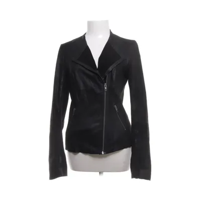 Bikerjack (Zwart) van Warehouse Katoen, Polyester, Leer