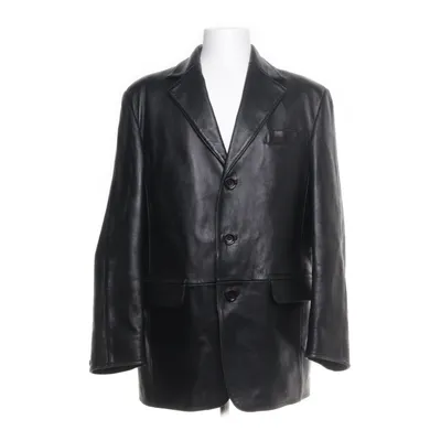 Leren blazer (Zwart) van Leatherwear Leer, Polyester