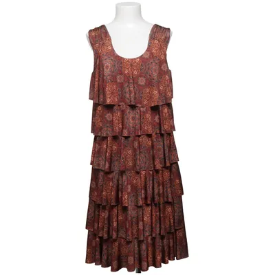 Dress (Brown, Multicolored) from Lonkel Elastane, Polyester