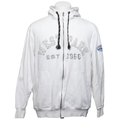 Huvtröja (Vit) från Jacks Bomull, Polyester