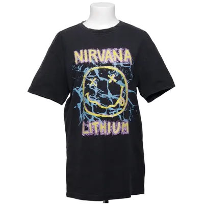 T-shirt (Black, Multicolored) from Nirvana Cotton