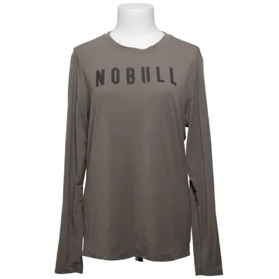Långärmad t-shirt (Brun) från Nobull Elastan, Polyester, Tencel