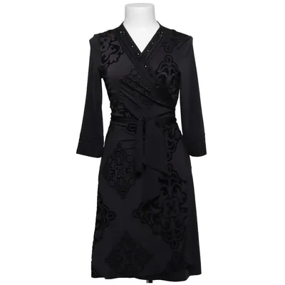 Robe portefeuille (Gris, Noir) de Halé Bob Élasthane, Polyester