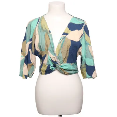 Wikkelblouse (Blauw, Groen, Meerkleurig) van Zara