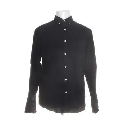 Buttondown-skjorta (Svart) från L'Homme Rouge Bomull, Linne