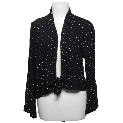 Wrap blouse (Black, White) from Club Xprs Viscose