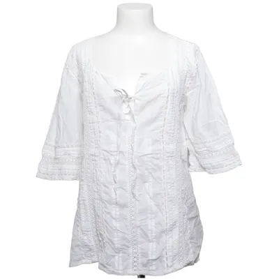 Blouse (coupe droite avec insertion de broderies) from 3 Suisses Cotton