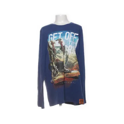 Långärmad t-shirt (Blå) från Skate Nation Bomull, Polyester, Viskos