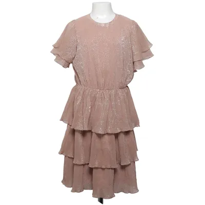 Dress (Beige, Gold) from Lindex Kids Polyester