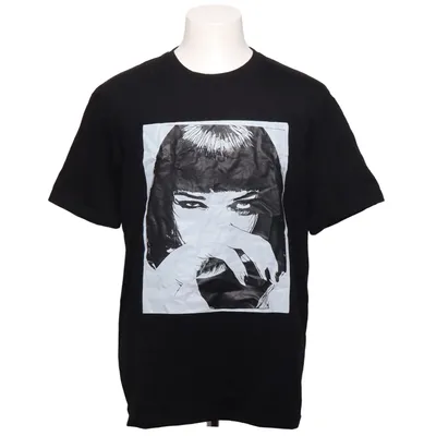 T-shirt (Black, White) Cotton