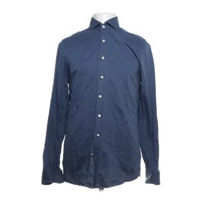 Shirt (Blauw) van Olymp Katoen