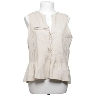 Top (Linen Blend Pleated Top) von NA-KD Baumwolle, Leinen