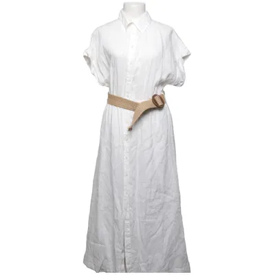 Shirt dress (White) from Mango Cotton, Linen, Polyester
