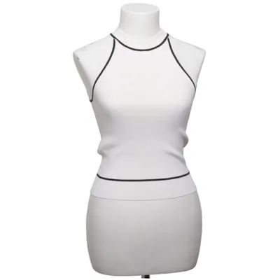 Topp (Vit, Svart) från Mango Polyester, Viskos