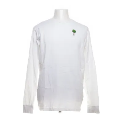 Langærmet t-shirt (Hvid, Flerfarvet) fra Forét Økologisk bomuld