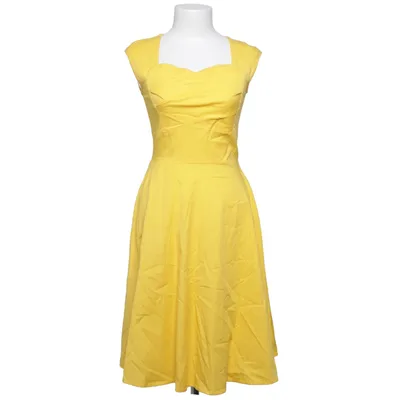 Robe (Jaune) de Dress Tells Coton, Élasthane