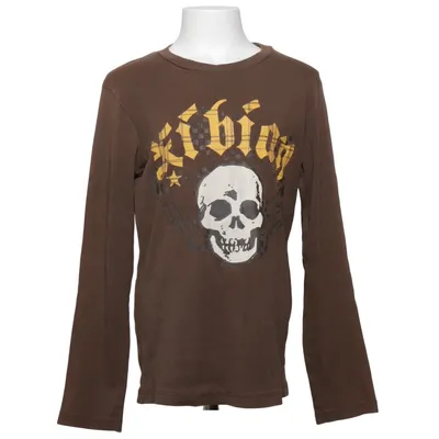 Langærmet t-shirt (Brun) fra H&M Young Bomuld
