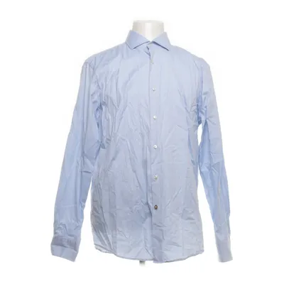 Shirt (Blauw) van Boss Katoen, Elastaan