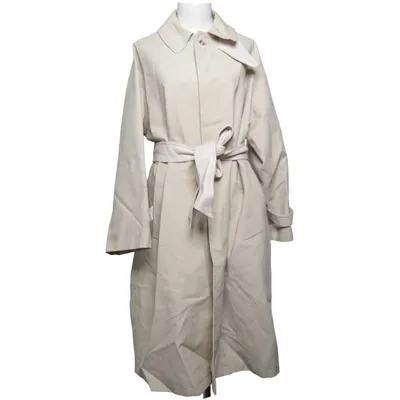 Trenchcoat (Beige) van Meotine Katoen, Elastaan, Leer, Polyester