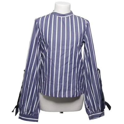 Blus (Blå, Vit) från Zara Basic Z1975 Denim Bomull