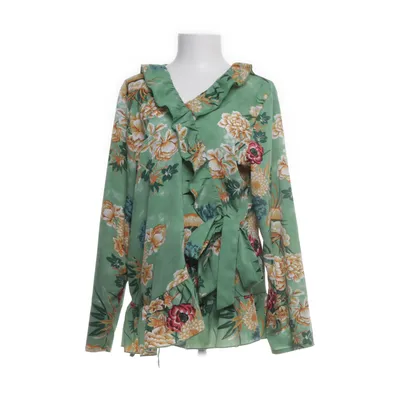 Wrap top (Green, Multicolored) from Boohoo Polyester