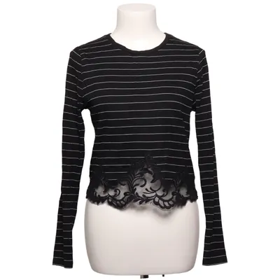 Lange mouwen shirt (Zwart, Wit) van Miss Selfridge Katoen, Polyester