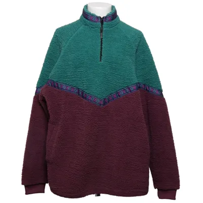 Fleece sweater (Green, Purple, Multicolored) from ASOS Design Polyester