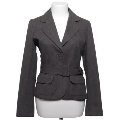 Blazer (Brown) from H&M Cotton, Polyester, Silk, Viscose, Wool