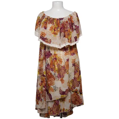 Långklänning (Beige, Flerfärgad) från Anmol Polyester